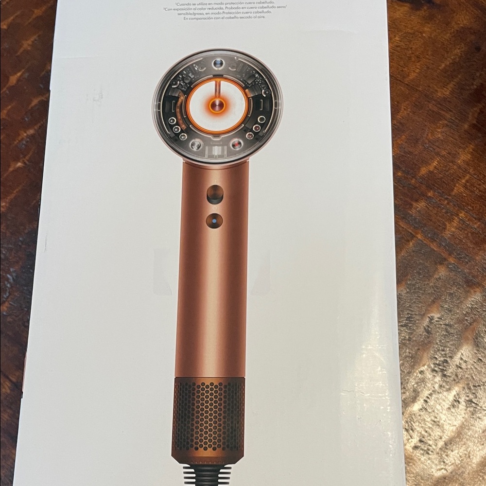 Dyson Hair Dryer in Copper and Silver Finish